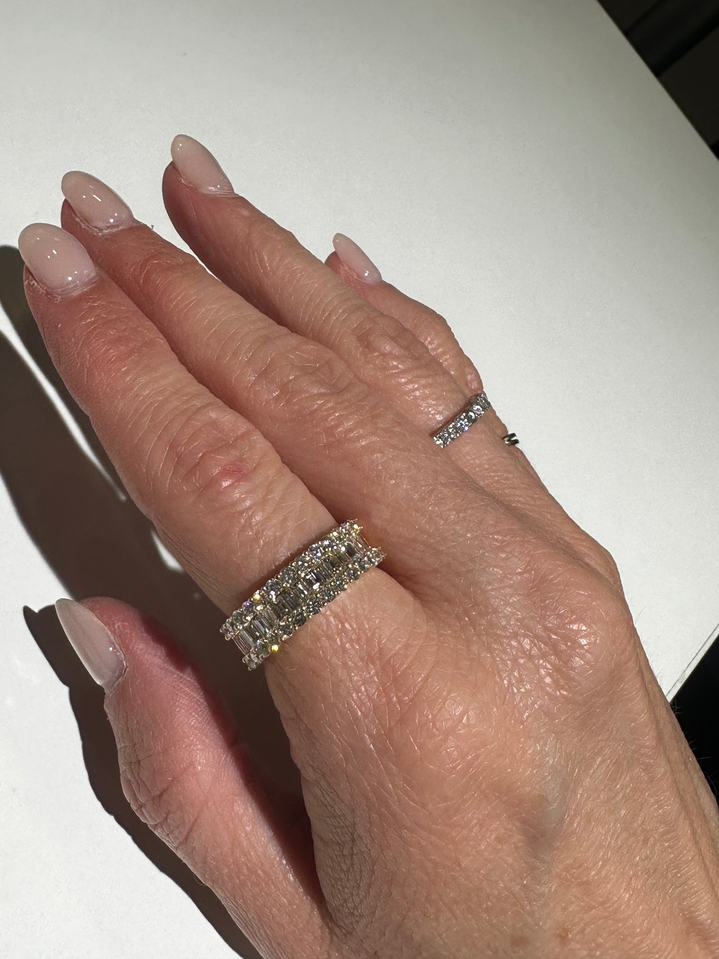 Diamond Baguette and Round Ring