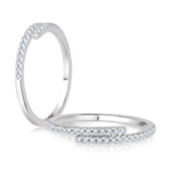 Double Wrap Diamond Band