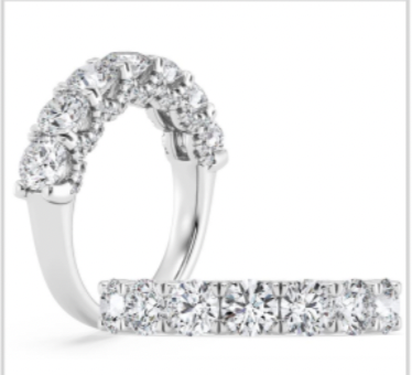 Round Diamond Stackable Band