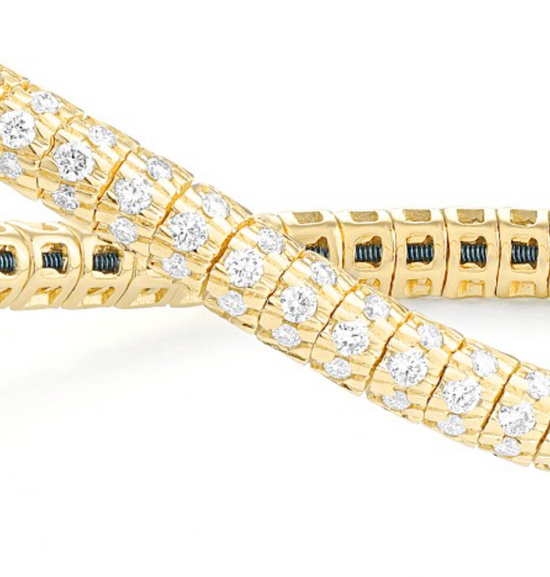 Diamond Pave Stretch Bracelet - 2 ctw