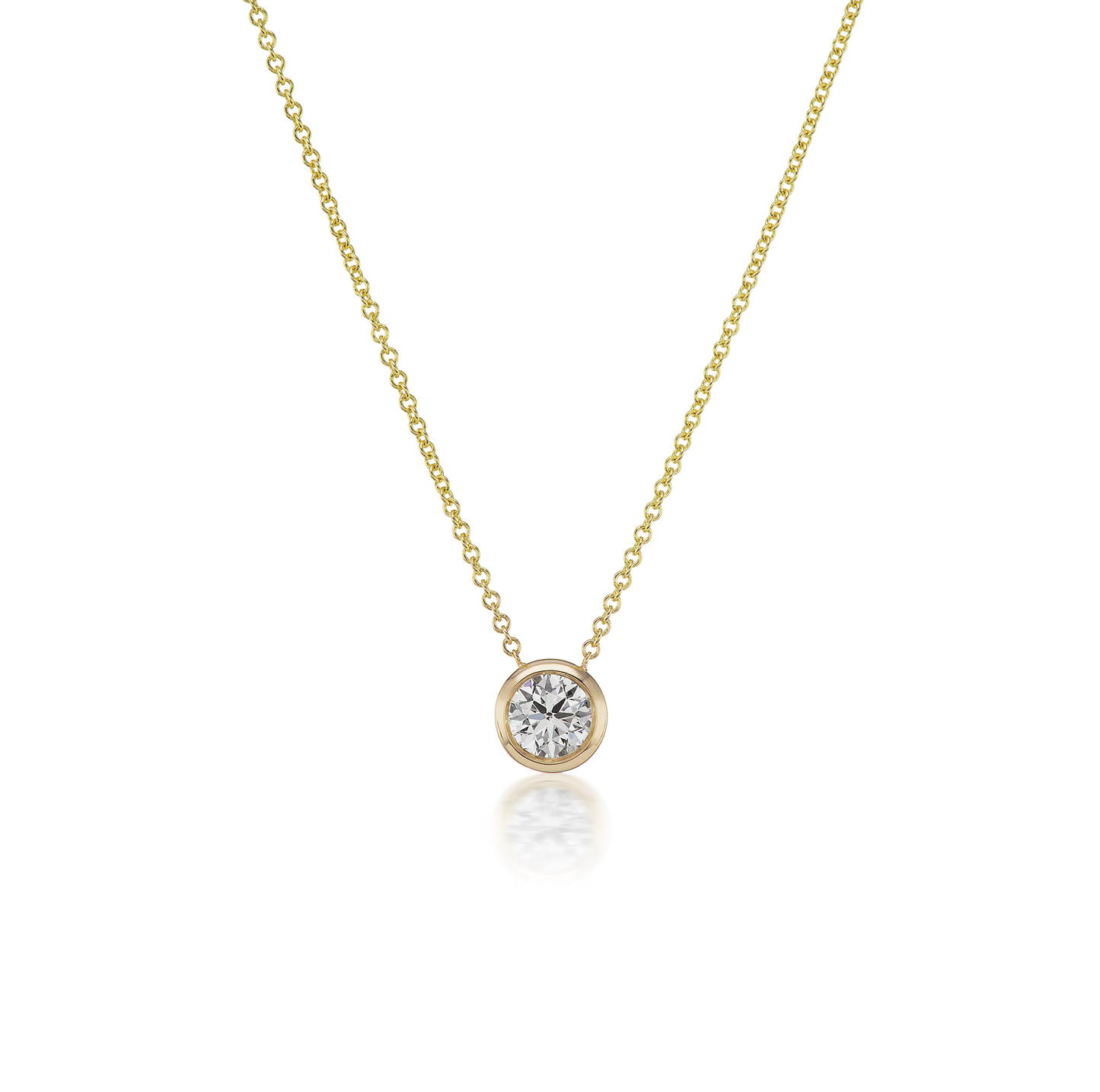 .70 Carat Diamond Bezel Necklace